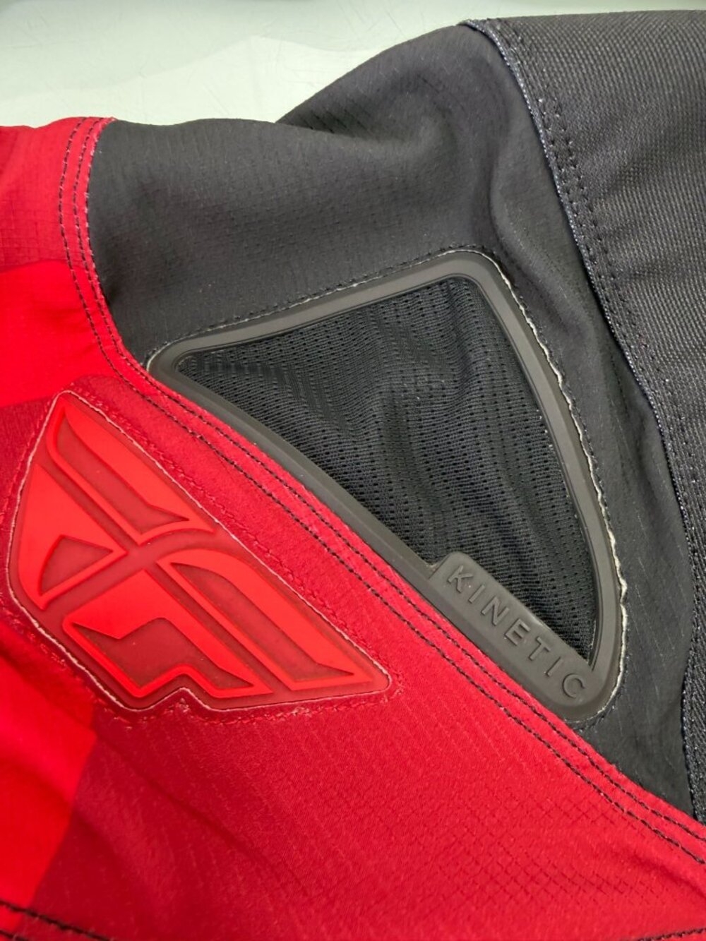Fly Racing Pants Mens 30 Red Kinetic Wave Dirt bike Riding Gear MX Motocross - Picture 12 of 13
